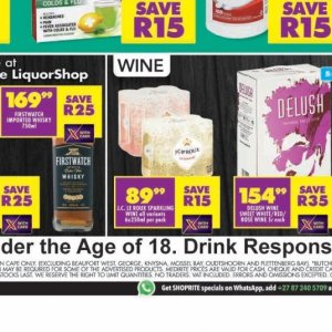 Wine at Shoprite