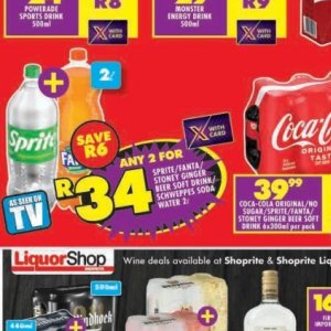 Fizzy drink at Shoprite