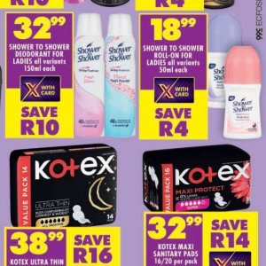 Shower at Shoprite