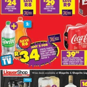 Fizzy drink at Shoprite