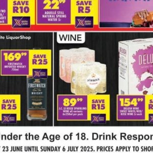 Wine at Shoprite