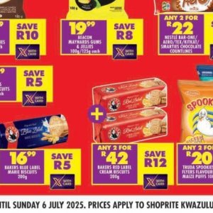 Biscuits at Shoprite