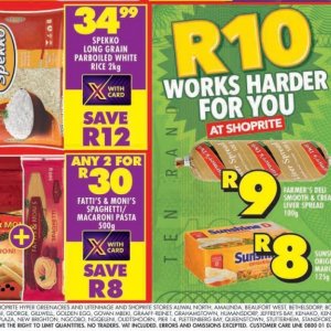 Pasta at Shoprite