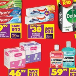 Toothpaste aquafresh  at Shoprite