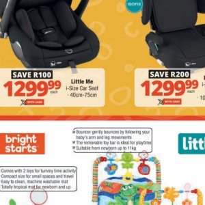Car seat at Checkers