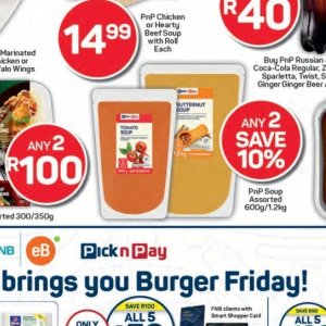 Soup at Pick n Pay Hyper