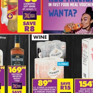 Wine at Shoprite