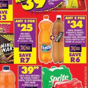 Fizzy drink at Shoprite