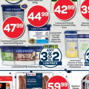 Cottage cheese at Pick n Pay Hyper