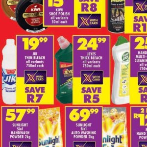 Bleach at Shoprite