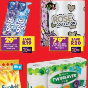 Toilet rolls at Shoprite