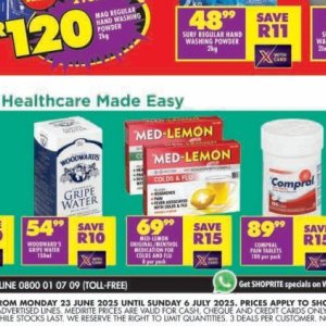 Pad at Shoprite