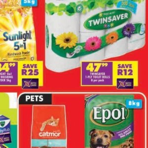 Toilet rolls at Shoprite