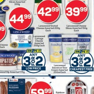 Cottage cheese at Pick n Pay Hyper