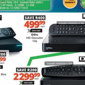 Digital TV decoder at Checkers Hyper