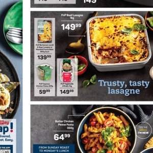 Lasagne at Pick n Pay Hyper