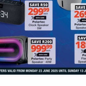 Speaker at Checkers Hyper