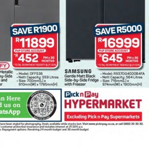 Fridge at Pick n Pay Hyper