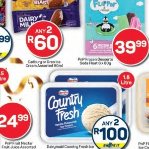 Ice cream at Pick n Pay Hyper