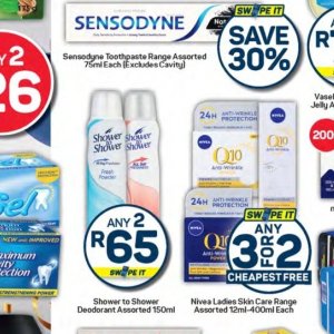 Shower at Pick n Pay Hyper