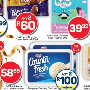 Ice cream at Pick n Pay Hyper