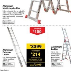 Ladder at Builders Warehouse