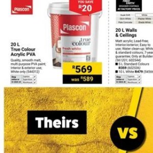 Paint at Builders Warehouse