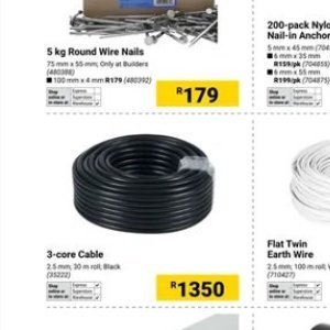 Cable at Builders Warehouse