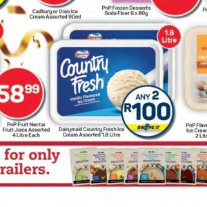 Ice cream at Pick n Pay Hyper