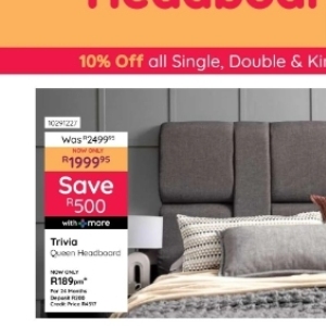 Headboard at Bradlows/Morkels