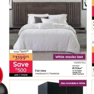 Headboard at Bradlows/Morkels