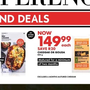 Cheddar at Woolworths
