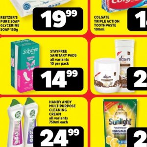 Sanitary pads at Usave