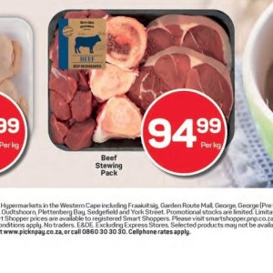 Beef at Pick n Pay Hyper