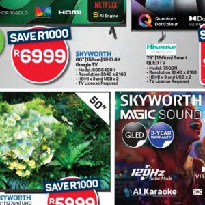 TV set at Pick n Pay Hyper