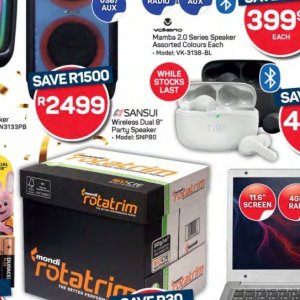 Speaker at Pick n Pay Hyper