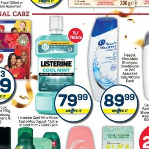 Mouthwash listerine  at Pick n Pay Hyper