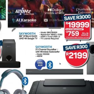 TV set at Pick n Pay Hyper
