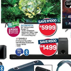 TV set at Pick n Pay Hyper