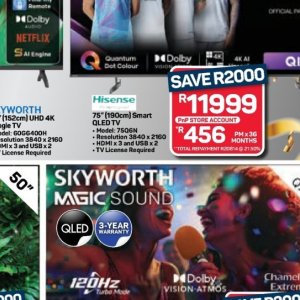 TV set at Pick n Pay Hyper