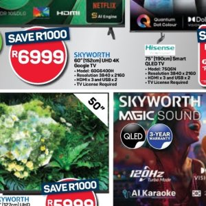 TV set at Pick n Pay Hyper