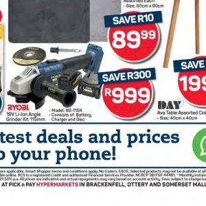 Battery charger at Pick n Pay Hyper