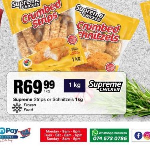 Schnitzel at Take n Pay