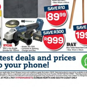 Battery charger at Pick n Pay Hyper