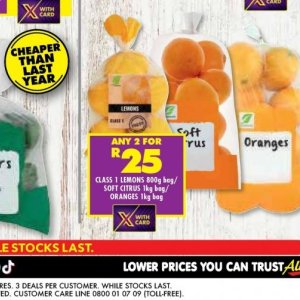 Lemons at Shoprite
