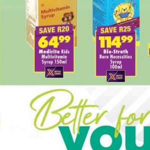 Syrup at Shoprite