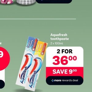 Toothpaste aquafresh  at PEP