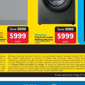 Washing machine at Makro