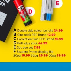Pencils at PEP