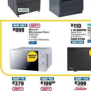 Microwave oven at OK Furniture